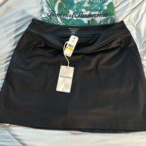 Tommy Bahama Aubrey Island Zone Solid Black Women’s Skort NWT M/M